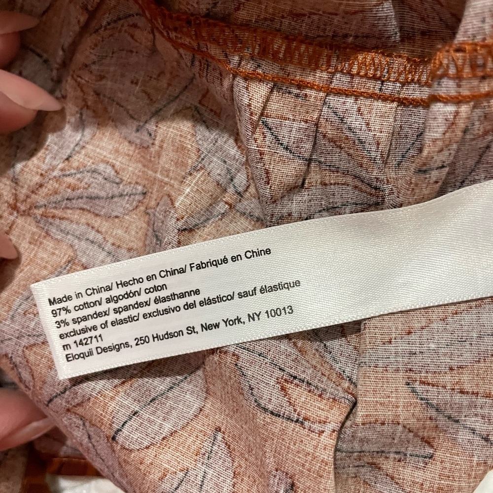 Eloquii Elements Orange/ Brown/Rust dress with pattern. Size 16 - Picture 6 of 6